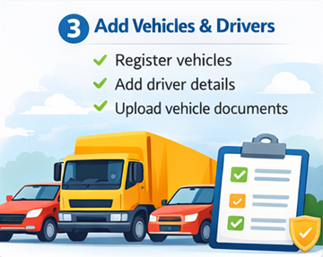 In ExusTrans Fahrzeuge und Fahrer mit Ladekapazität, Laderaum und ADR-Status hinzufügen